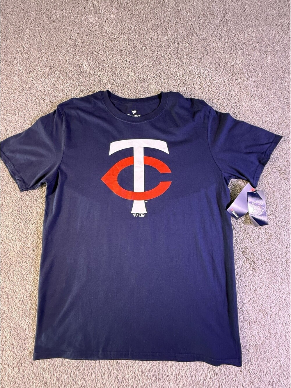 NWT Fanatics MLB Minnesota Twins Men’s Large T Shirt Short Sleeve Blue